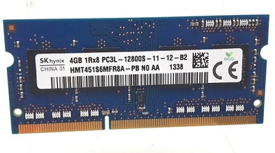 Pamięć RAM DDR3L HYNIX HMT451S6MFR8A-PB 4 GB 1Rx8 PC3L-12800S-11-12