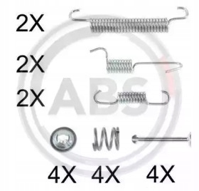 SPRĘŻYNKI КОЛОДОК HYUNDAI ACCENT 05-