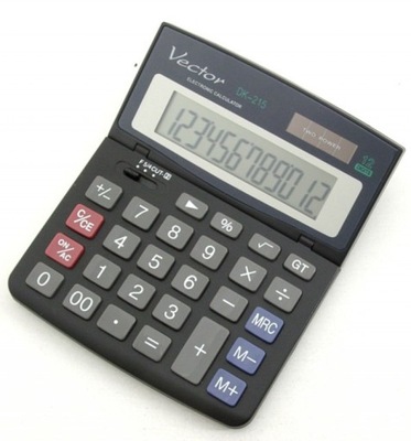 Kalkulator biurowy KAV DK-215 BLK 12-cyfrowy