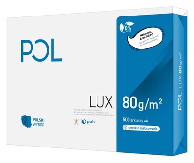 Papier ksero Pollux 80g - A4 1 ryza (500 arkuszy)