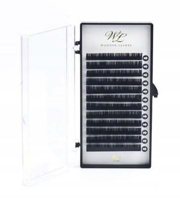 Rzęsy jedwabne paletka C0,15 mix Wonder Lashes