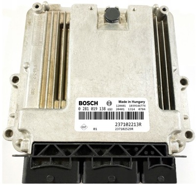 COMPUTADOR ECU DACIA 1.5 0281019138 237102213R  