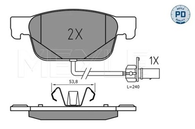 0252238317/PD ZAPATAS HAM. AUDI P. A4/A5 1,4-3,0 TDI 15  