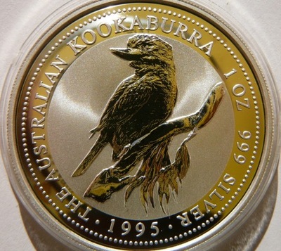 1$ AUSTRALIA 1995 KOOKABURRA - SREBRO 999 - UNCJA