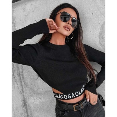 Bluzka damska OLAVOGA CRETE 2023 czerń L