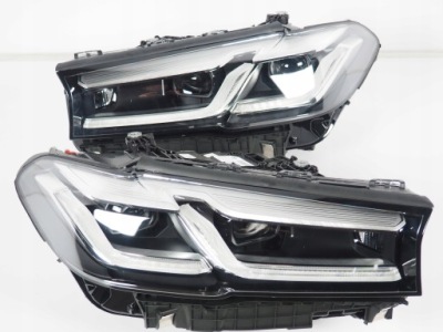 Bmw g30 g31 lci лампы полный передние лампа левая правая адаптивный full led фото №1