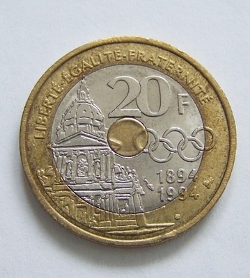 Francja 20 franków 1894 1994