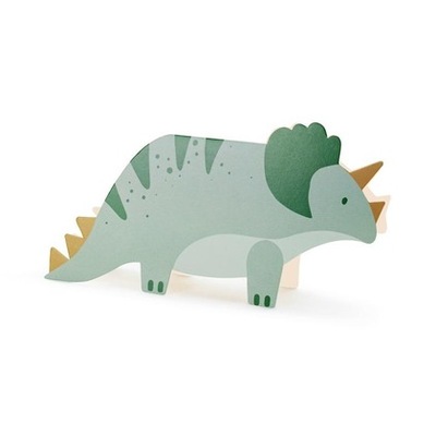 Zaproszenia Triceratops 6szt /PartyDeco