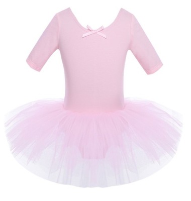 R2083XL* Różowa Sukienka Tutu Balet Taniec 122/128