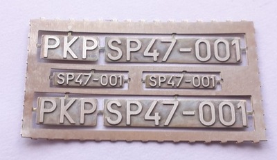 Tabliczki SP47-001 H0