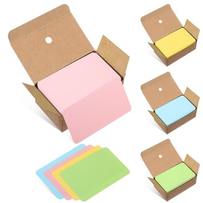 Karton DIY Gift Index Cards Wiadomość 4 pudełka