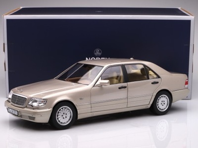 Mercedes-Benz S600 (W140) - 1997, gold Norev 1:18