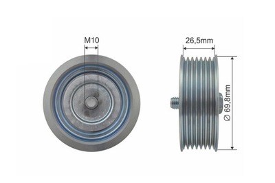 ROLLO PROPULSOR CORREA NAVARA D40 PATHFINDER R51  