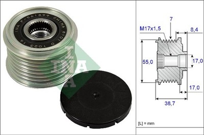 INA 535023910 EMBRAGUE ALTERNADOR INFINITI  