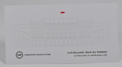 Etui do banknotu 20 zł Lech Kaczyński - 2021