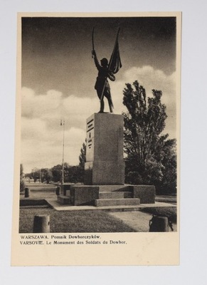 WARSZAWA. Pomnik Dowborczyków - VARSOVIE. Le Monument des Soldats 1936.