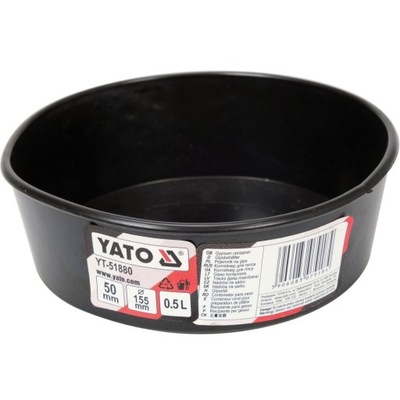 POJEMNIK NA GIPS PŁASKI 0,5L