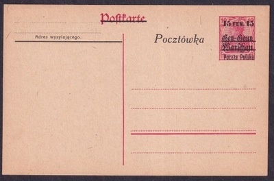 1918 Poczta Polska na GGW Fi Cp 2I