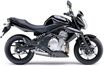 НАКЛЕЙКИ JUULA NA МОТОЦИКЛ DO KAWASAKI ER 6N 2005-2008 ЧЕРНЫЙ 15Q фото