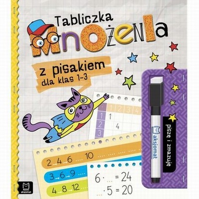 Tabliczka mnożenia z pisakiem dla klas 1-3 - KD