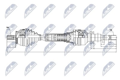 ПОЛУОСЬ ПРИВОДНАЯ VOLVO XC90 2.4D4/D5,2.5T 02-14 /MTM