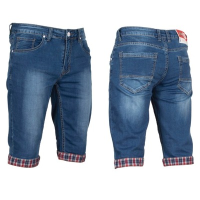 Krótkie spodnie męskie W:36 98 CM spodenki jeans