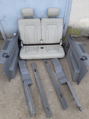 Audi q7 4l сиденья iii 3 ряд обшивки кожа комплект фото №1