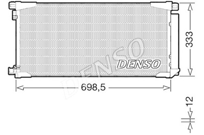 DENSO CONDENSADOR DE ACONDICIONADOR TOYOTA AURIS 1.2 03.15-12.18  