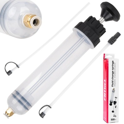 ODSYSARKA STRZYKAWKA RĘCZNA DO OLEJU PŁYNÓW EKSPLOATACYJNYCH PALIWA 500ML