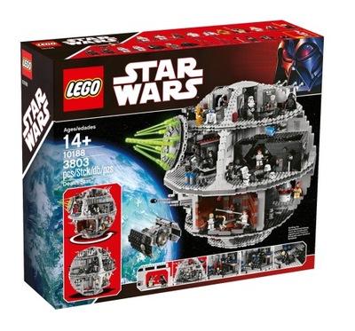 LEGO Star Wars 10188 - Death Star +tor wyścigowy 2auta, dł. 2,4m