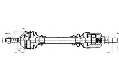 ПОЛУОСЬ ПРИВОДНАЯ PEUGEOT -L GSP