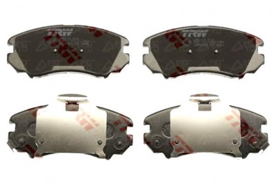 Тормозные колодки тормозные trw hyundai tucson 2004 - перед комплект! фото №1