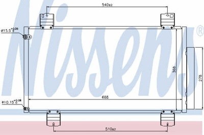 РАДИАТОР КОНДИЦИОНЕРА NISSENS 940113