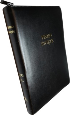 Uwspółcześniona Biblia Gdańska UBG duża skóra złot