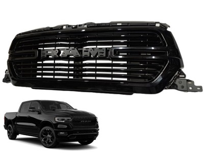 Решітка радіатора бампера решітка радіатора + емблема значок dodge ram 1500 18- чорний фото №1