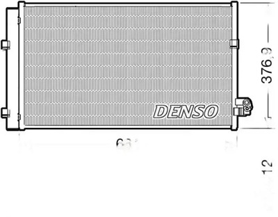 Denso dcn05106 конденсатор, кондиционер фото №1
