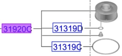 Фільтр пального kia оригінальний номер 31920s1900 фото №1