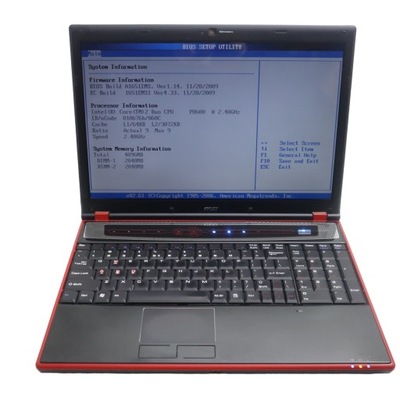 Laptop MSI GX620-090PL 15,4 " Intel Core 2 Duo 4 GB LK17LAP