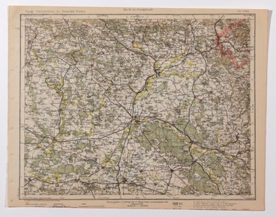 LEWIN KŁODZKI (pow. Kłodzko). Topograficzna mapa. Początek XX wieku