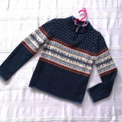 Sweter chłopięcy bawełniany Rorie Whelan 104 110 norweski elegancki (500)