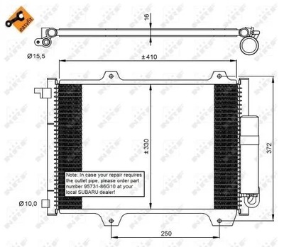 NRF 35907 КОНДЕНСАТОР, КОНДИЦІОНЕР