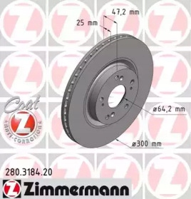 ДИСК ТОРМОЗНОЙ HONDA CR-V II 02-06 ПЕРЕД