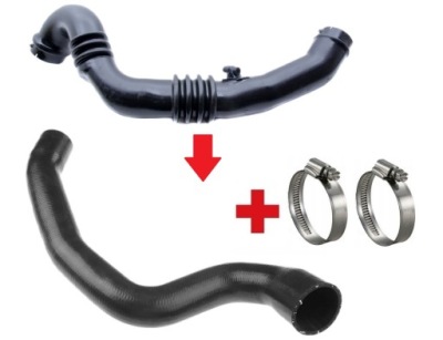 Шланг труба turbo интеркулер к volvo s40 2 v50 2.0d 136km фото №1