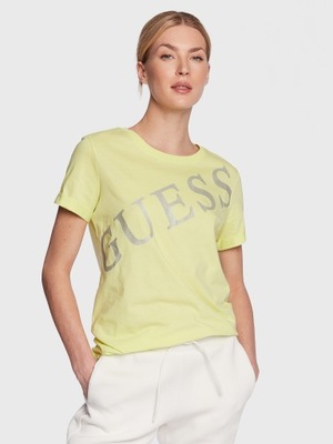 GUESS T-Shirt Benita W3RI27 JA914 Żółty Regular Fit