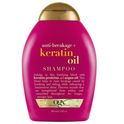 OGX Anti-Breakage + Keratin Oil Shampoo szampon z olejkiem keratynowym z P1
