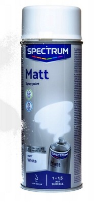Farba w sprayu Spectrum biały matt 400ml