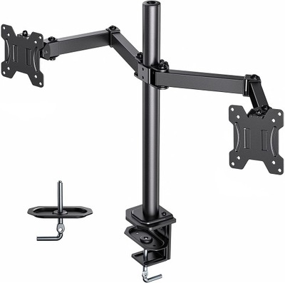 Uchwyt na 2 monitory stojak biurkowy 13 - 27"