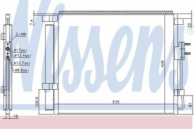 РАДІАТОР КОНДИЦІОНЕРА NISSENS 940391