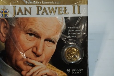 JAN PAWEŁ II PAMIATKA KANONIZACJI NUMIZMAT