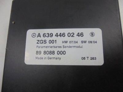 Mercedes vito 2 w639 модуль zgs a6394460246 фото №1